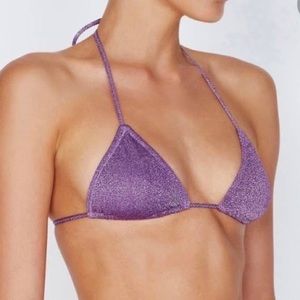 TRIANGL VINCA VIOLET SPARKLE TOP